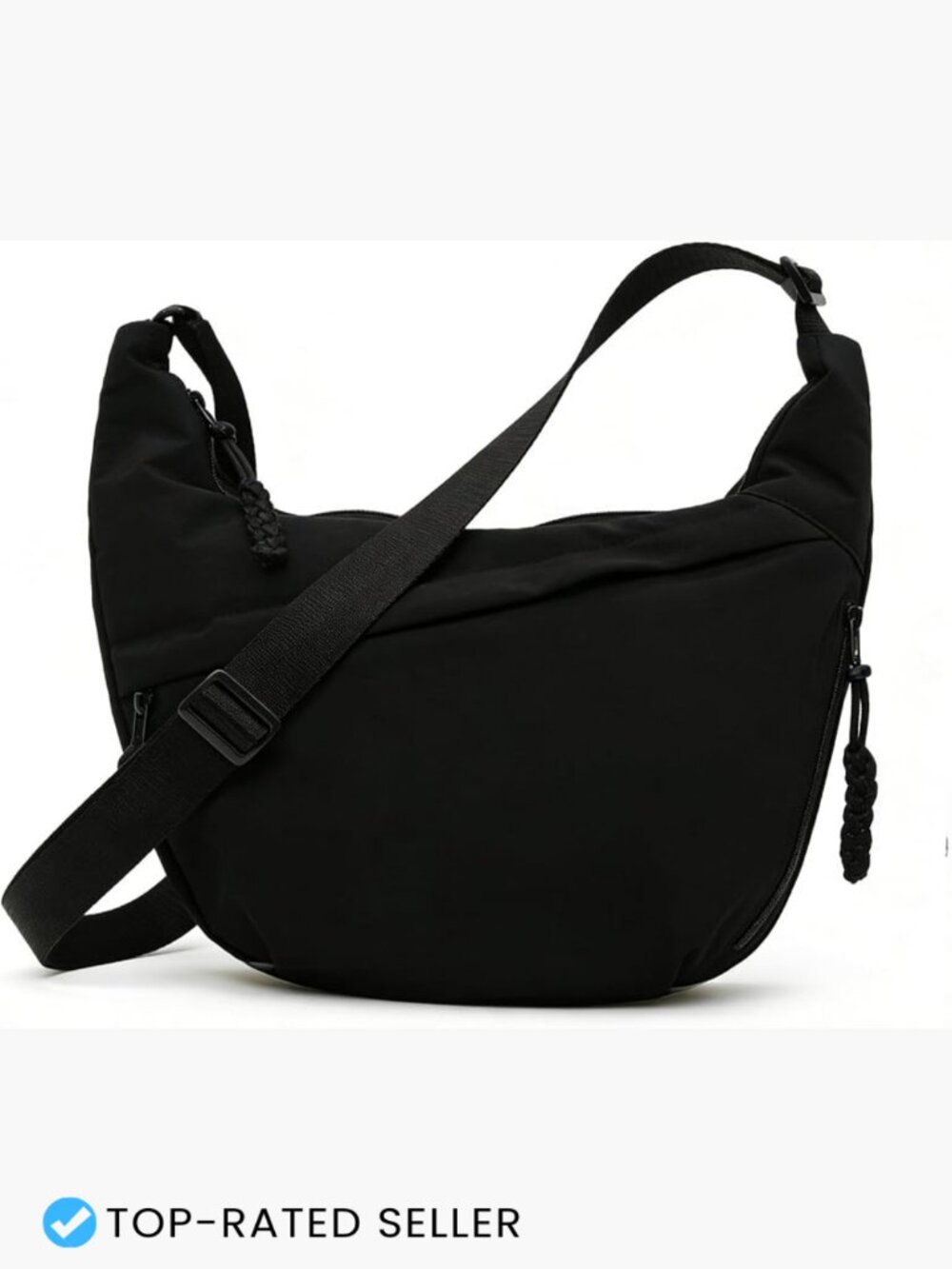 Crescent Crossbody Bag Casual Shoulder Half Moon Large Capacity Nylon Travel